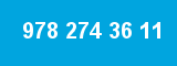 978 274 36 11 978 274 36 11